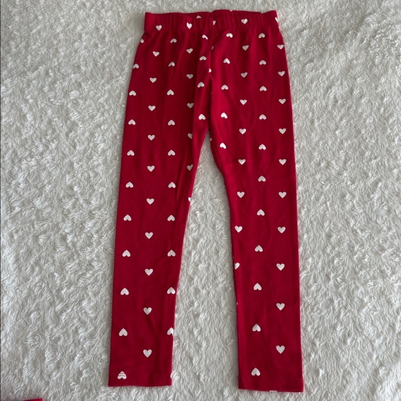 Gymboree girls size 7 red white cat heart shirt pants outfit Valentines Day love - Picture 5 of 6